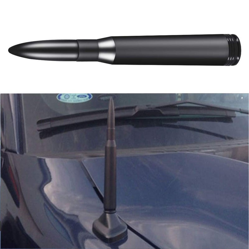 DORHEA Vehicle Stubby Antenna Mast Bullet Style Truck Car Antenna Replacement for Dodge RAM 1500 RAM 2500, RAM 3500 Ford F-Series F-150 Raptor F-250 F-350 F-450 Heavy Duty Ranger Classic Pickup Truck - Image 2